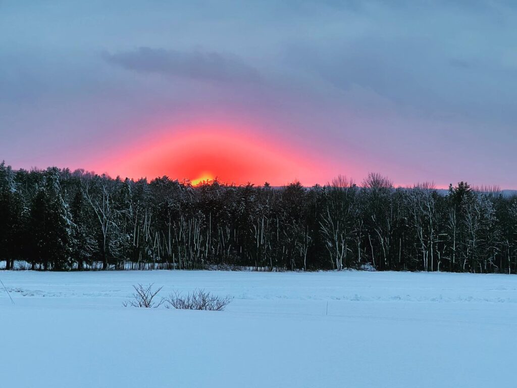 A perfect winter sunset!